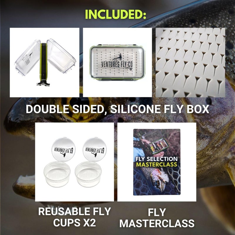 VENTURES FLY CO. . | 40 Premium Hand Tied Fly Fishing Flies Assortment | Fly Box Included | Dry, Wet, Nymphs, Streamers, Wooly Buggers, Terrestrials | Trout, Bass Lure Set, Kit - Image 3