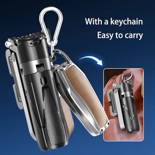 ZETY P15 Mini Retractable Selfie Stick Tripod, Pocket Monopod Selfie Stick with Rechargeable Remote Pocket Size,3-in-1 Mini Phone Grip 2 Cold Shoe,10M/393.7'' Wireless Shutter with Keychain - Image 2