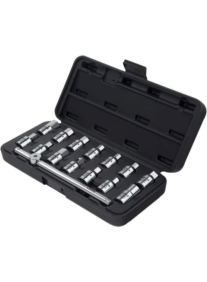 Sunex 8846 3/8" Drive Drain Plug Key Set, 15Piece - Image 3