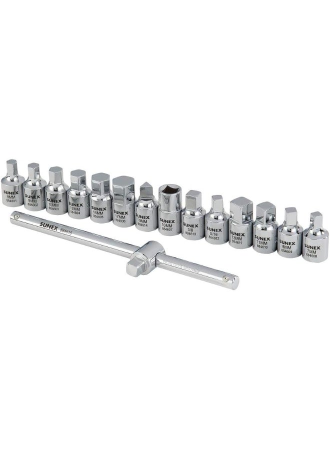 Sunex 8846 3/8" Drive Drain Plug Key Set, 15Piece - Image 2
