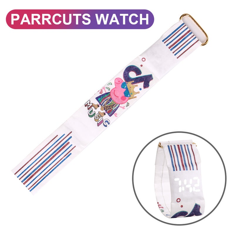 Tiktok New Dupont Paper Watch Simple Waterproof Smart Led Male And Female Student Paper Watch - Image 1