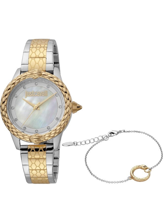 Just Cavalli Just Cavalli Animalier Creazione 5 Stainless Steel Ladies Watch Set - Image 1