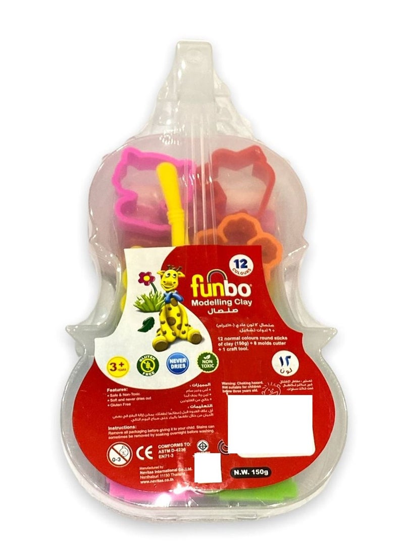 Funbo Modelling Clay With Mould And Craft Tools - Image 1