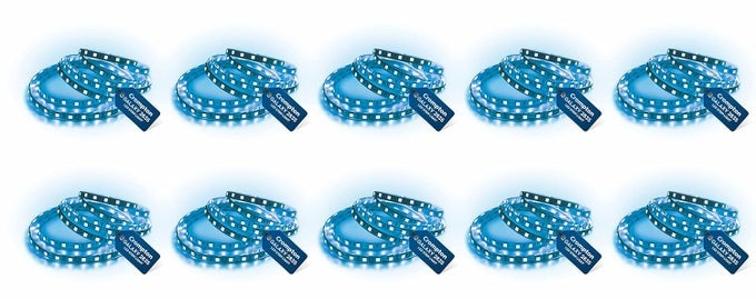 25 WATT 5 METER LED STRIP LIGHT BLUE 300 LEDS BRIGHT ENERGY SAVING 22 LUMENSLED PACK OF 1 WITHOUT DRIVER