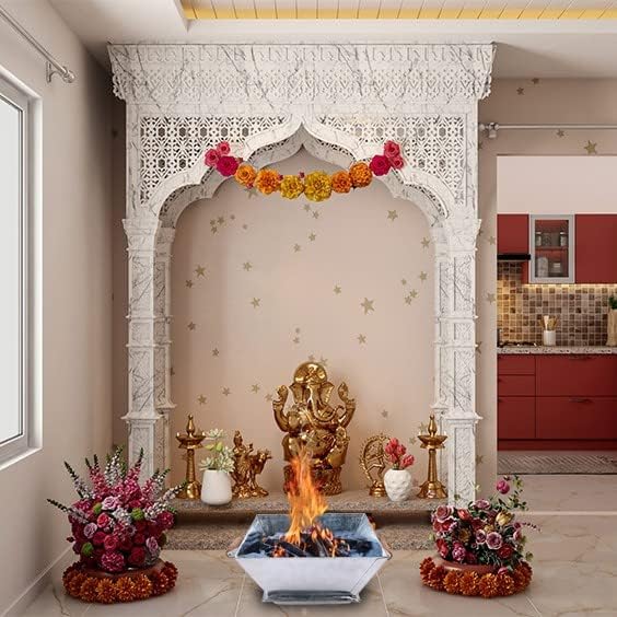 Dokchan Handmade Heavy Quality Iron havan kund Perfect for Home puja (11 Inch) - Image 4
