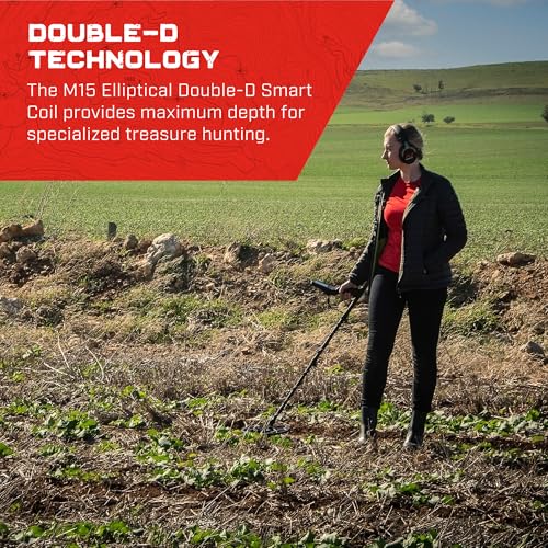 MINELAB M15 Elliptical Double-D Waterproof Smart Coil for MANTICORE Metal Detectors for Adults (Skidplate Included) - Image 3