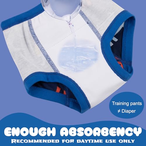 BIG ELEPHANT 10-Packs Training Underwear Absorbent Toddler Potty Trained Pants for Boys and Girls, 3T - Image 4
