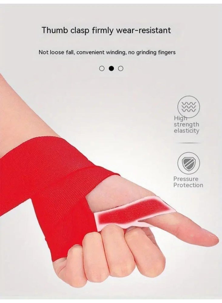 Hand Boxing Strap - 2 Pieces - Multicolor Cotton - Image 2