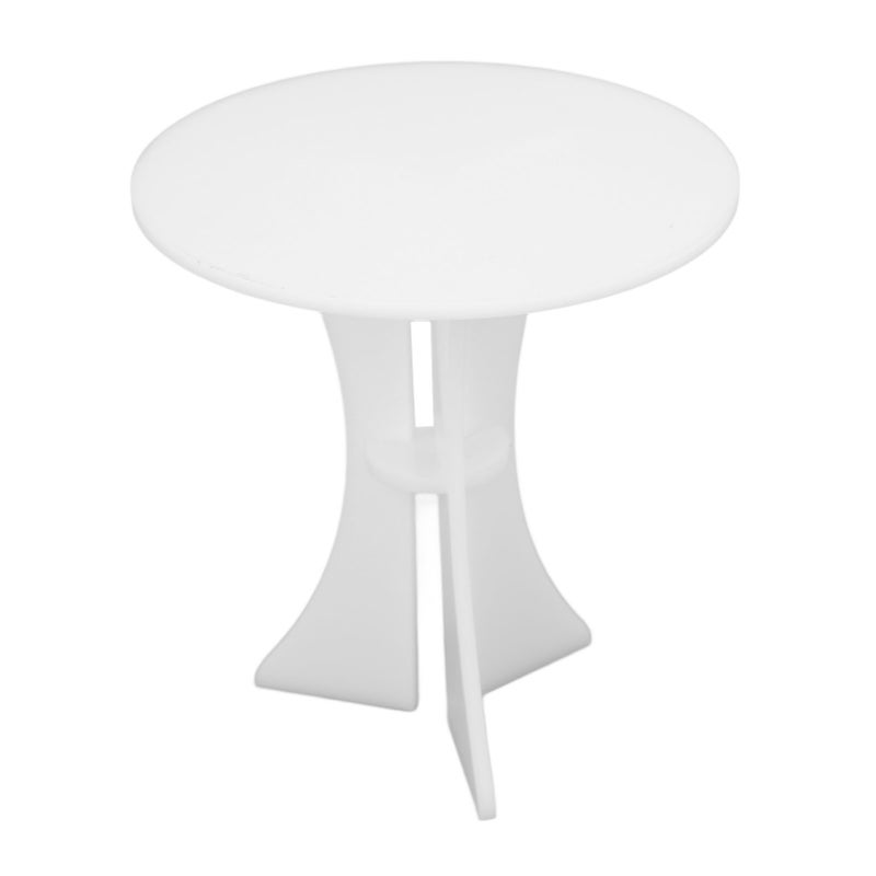 Dollhouse Round Table 1/6 Acrylic Miniature Furniture for Dollhouse Decoration Accessories - Image 2