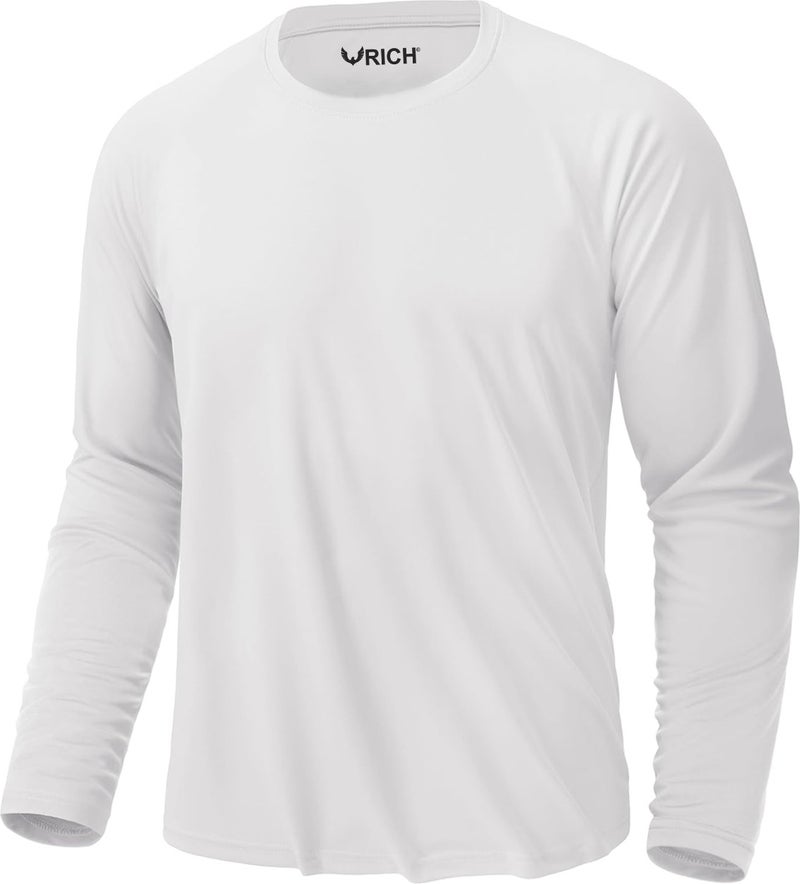 RICH Men's 3-Pack Basic Long Sleeve T-Shirt Sports Body T-Shirt - Image 3