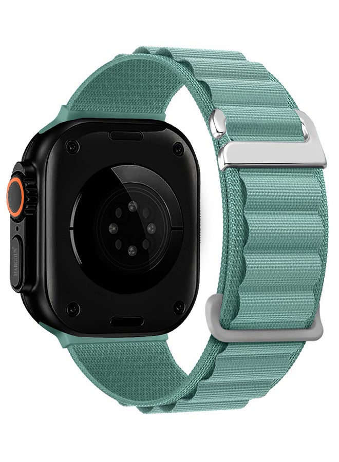 Replacement Band for Apple Watch Band 49mm 46mm 45mm 44mm - Alpine Loop Band for Women Men - Adjustable With Metal G-Hook Strap For iWatch Ultra Series SE 8/7/6/5/4/3/2/1 - Aquamarine - Image 1