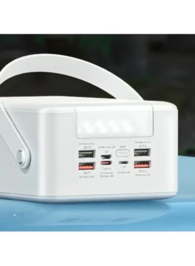 ويكومي WP-99 Power Bank | 80,000mAh Super High Capacity External Battery Pack | Dual USB Fast Charging Portable Charger with LED Digital Display | Long-Lasting Multi-Device Power Bank for Travel, Emergency & Outdoor Use – White - Image 3