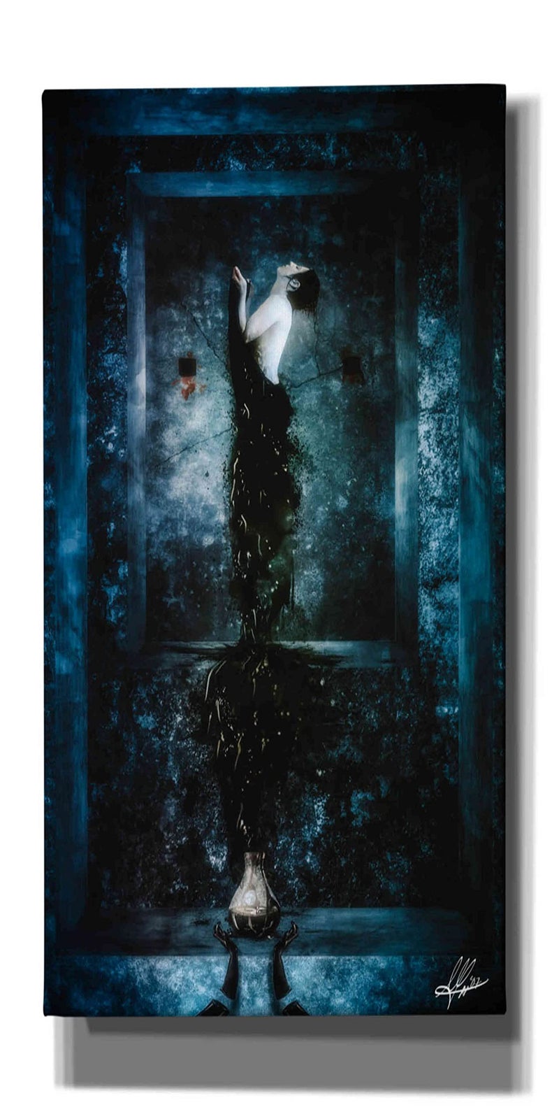 Cortesi Home Drink Me by Mario Sanchez Nevado Canvas Wall Art 12 x 24