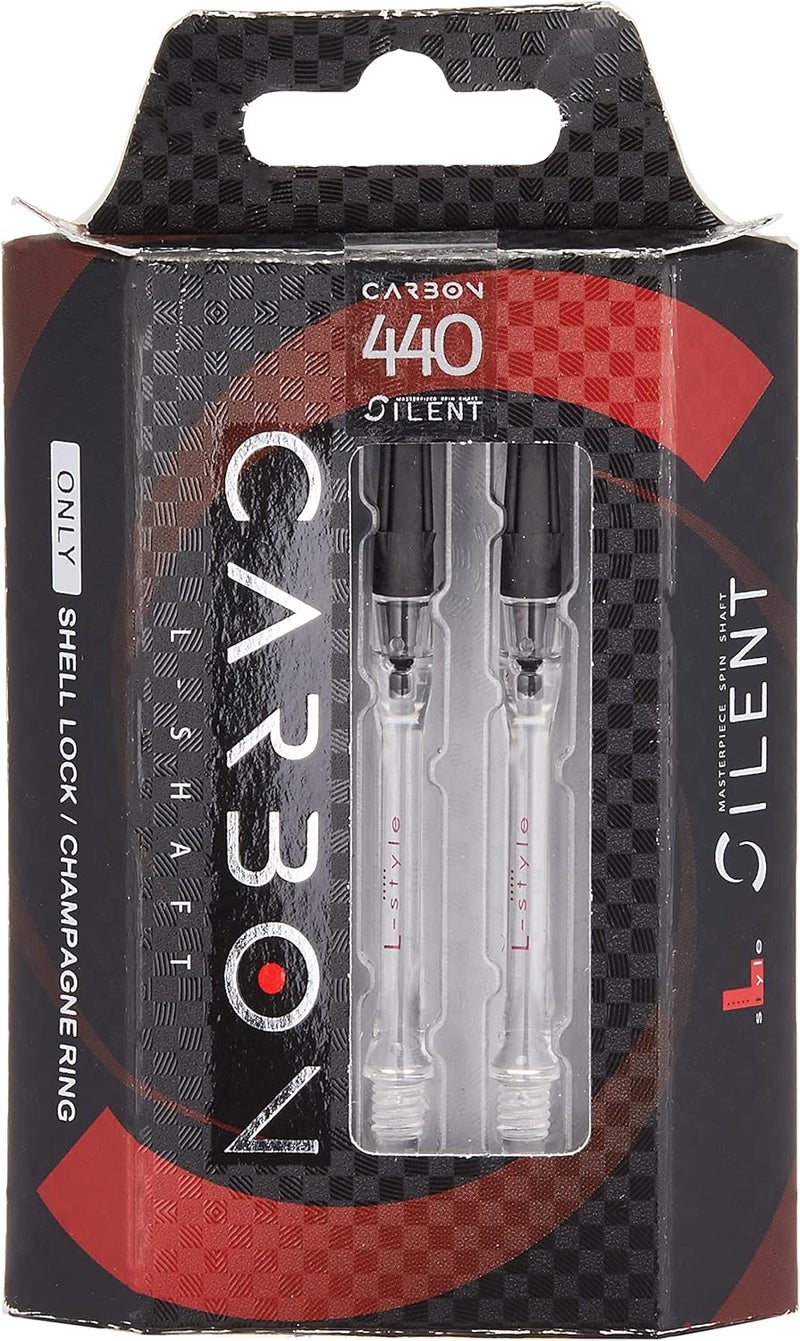LSTYLE L-Shaft Carbon Dart Shafts – Silent (Spins) – Clear 370 Slim (XL) - Image 2