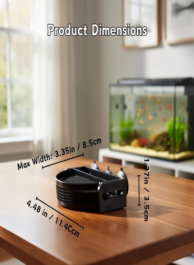 BEVINKATE Aquarium Filter Baffle with Suction Cups, Fish Tank Flow Controller, Water Surface Calmer & Flow Reducer for Betta Fish and Shrimp (Black) - Image 2