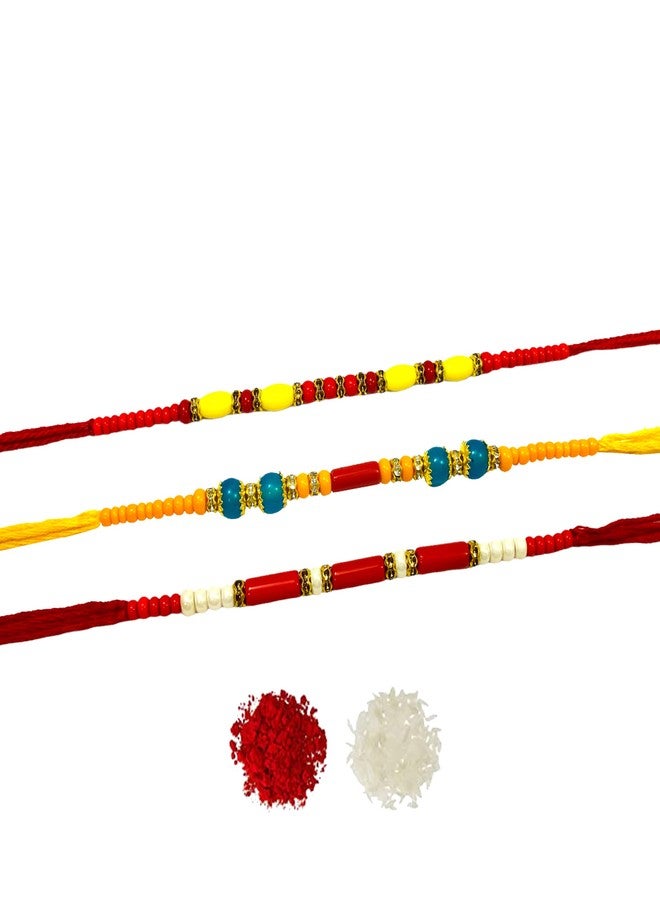 Evisha إيفيشا خرز ملون بسيط 3 سوار راخي للأخ | راخي كومبو-313-314-315 | راخي || مجموعة راخي || راخي للأخ || راخي للأخ وبهابي || كومبو راخي || بهية بهابهي راخي || هدايا راخي - Image 1