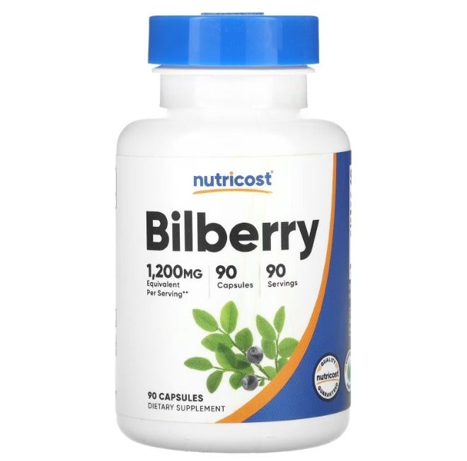Nutricost, Bilberry, 1,200 mg, 90 Capsules - Image 1