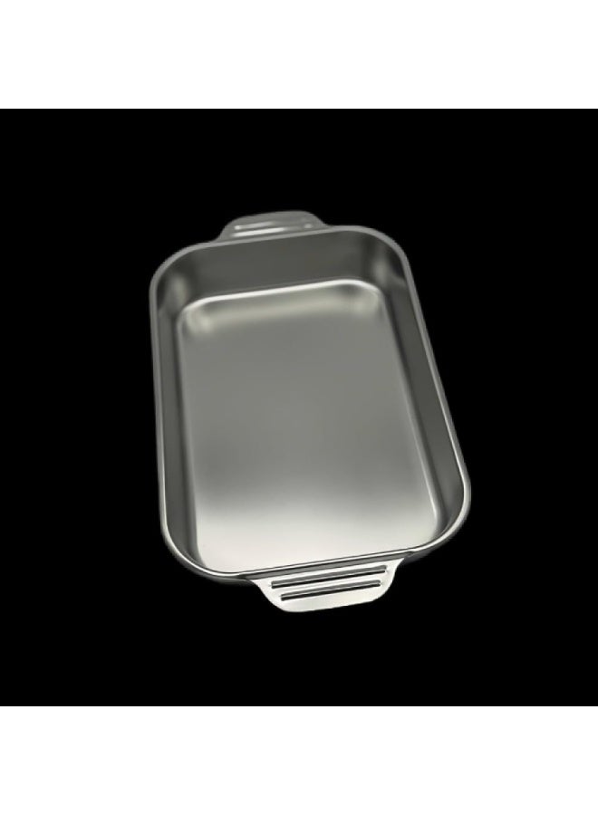 صينية حفظ حرارة عميقة من الفولاذ المقاوم للصدأ - سعة كبيرة - مثالية لوجبات العائلة والضيوف  T-6788 - Image 1