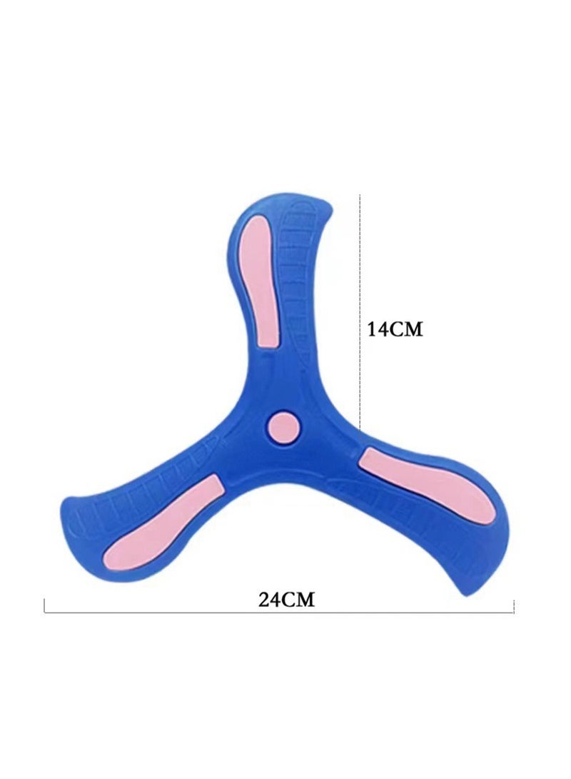 EVA Boy Children's Hand Throwing Boomerang Outdoor Parent-child Interactive Gift Boomerang Toy (Blue) - Image 2