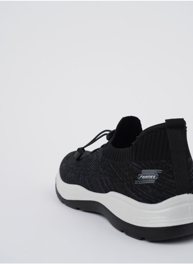 Cobblerz - Cobblerz Men's Lace-up Low Top Sneakers BLACK - Image 1
