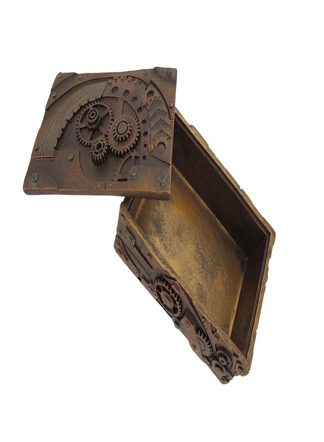 PTC 5 Inch Steampunk Mechanical Inspired Jewelry/Trinket Box Figurine - Image 4