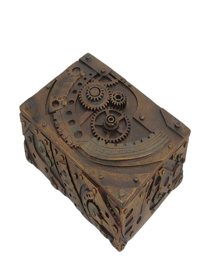 PTC 5 Inch Steampunk Mechanical Inspired Jewelry/Trinket Box Figurine - Image 2