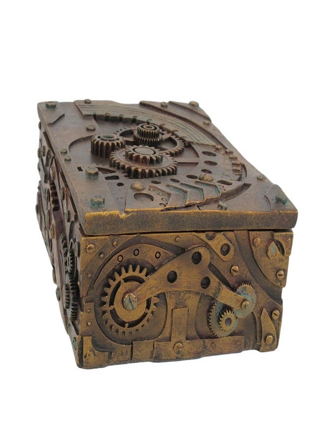 PTC 5 Inch Steampunk Mechanical Inspired Jewelry/Trinket Box Figurine - Image 3