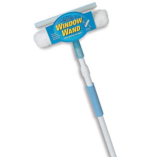 Ettore Window Wand Squeegee and Washer Combo Tool, 5 Feet Handle - Image 1