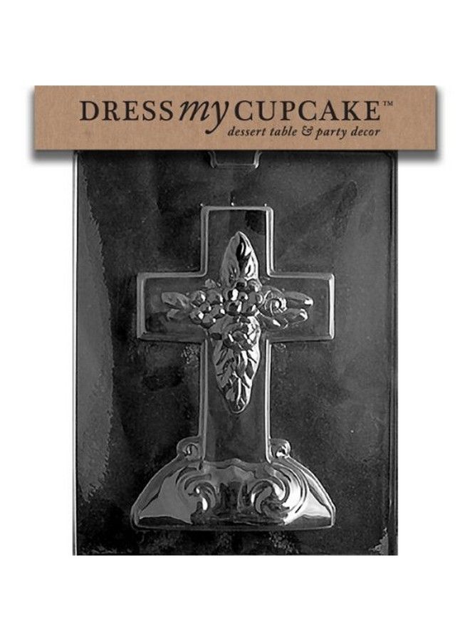 Life of the Party Dress My Cupcake Chocolate Candy Mold Large Cross With Base By Dress My Cupcake - Image 1