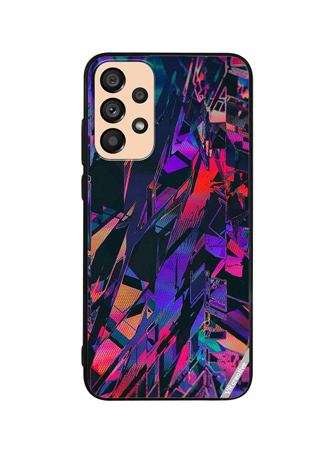 VR CREATIVE Protective Case Cover For Samsung Galaxy A33 5G Abstract Design Multicolour - Image 1