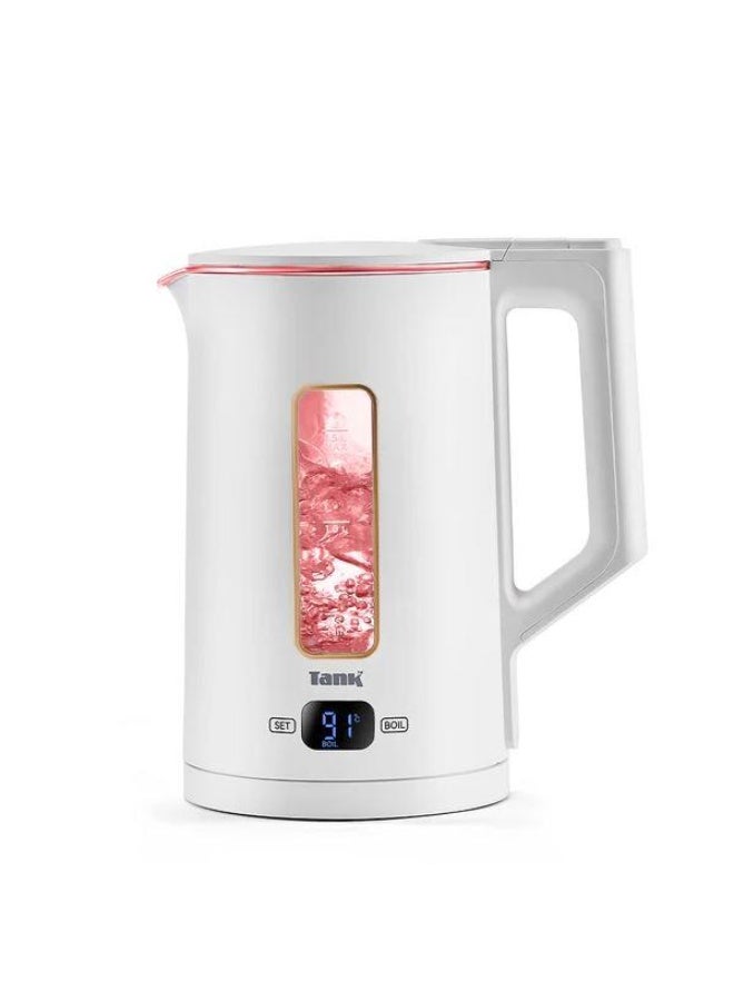 TANK Safe Touch Digital Water Kettle Rose Gold Frame 1.5L 1500W DG-2338-ES/Frame Rose Gold - Image 1