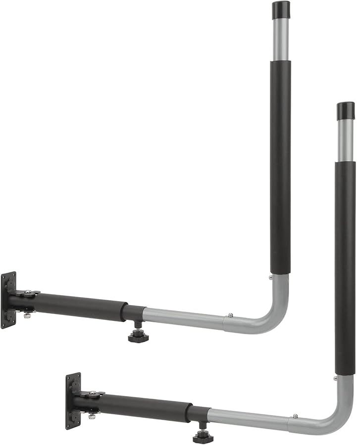 Car Roof Box Wall Mount Rack Telescopic Kayak Storage Hooks Hanger 50kg Load Bearing Foldable Aluminum Alloy Rack For Kayaks Canoes Surfboards Snowboards - Image 1