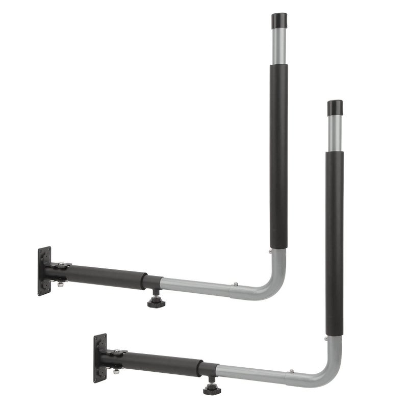 Car Roof Box Wall Mount Rack Telescopic Kayak Storage Hooks Hanger 50kg Load Bearing Foldable Aluminum Alloy Rack For Kayaks Canoes Surfboards Snowboards - Image 2