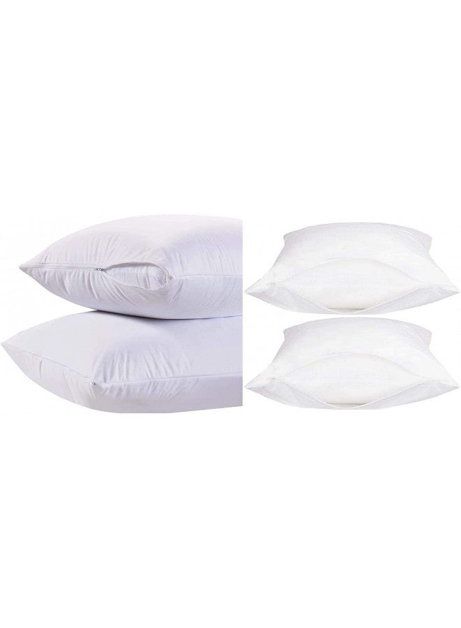 The Curtain Shop The Curtain Shop Set of 2 Vinyl Zippered Pillow Protectors  - Image 2