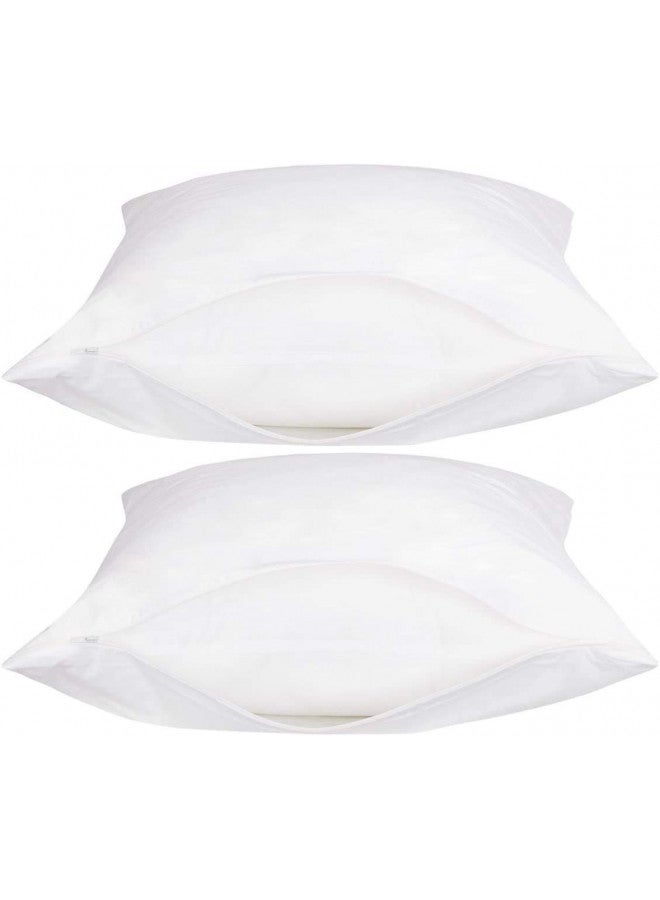 The Curtain Shop The Curtain Shop Set of 2 Vinyl Zippered Pillow Protectors  - Image 1