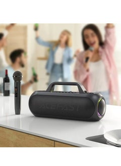 ACEFAST ACEFAST K1 Wireless Bluetooth Speaker – Portable Karaoke Machine with 2 Microphones, Subwoofer, 360° Surround Sound, KTV Function, 200W Power, 18000mAh Battery, Supports Live Broadcast, AUX, TF Card, U Disk – Ideal for Home & Party  - Image 2