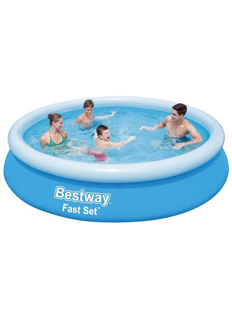 57273-Fast Set Inflatable Round Swimming Pool 3.66mx76cm / 12'x30", 5377L