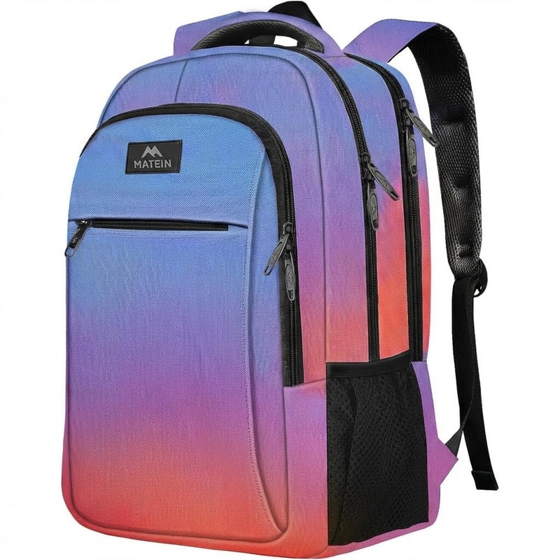 MATEIN Fashion Laptop Backpack 15.6 Inch, Anti Theft Slim Travel Backpack, Water Resistant Computer Bag for Men & Women - Image 1