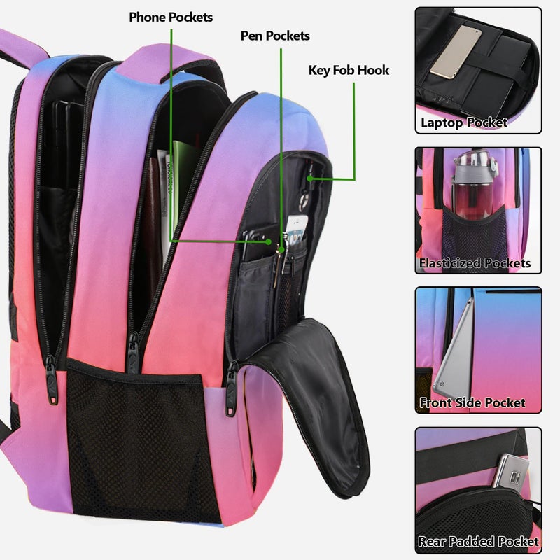 MATEIN Fashion Laptop Backpack 15.6 Inch, Anti Theft Slim Travel Backpack, Water Resistant Computer Bag for Men & Women - Image 3