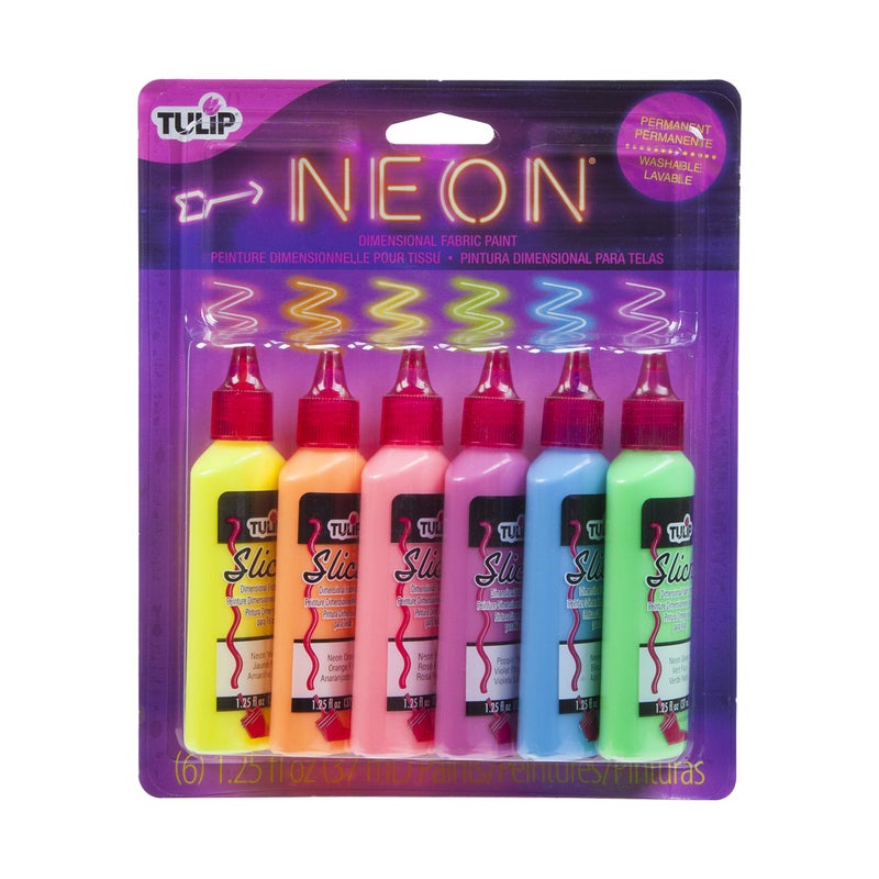 Tulip Dimensional Neon Fabric Paint, 6-Pack - Image 4