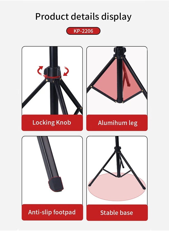 KP2206 Multi-Functional Adjustable Portable Camera Tripod Stand