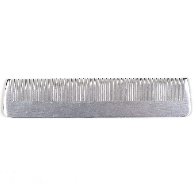 Fendrihan Small 4.6" Sturdy Metal Fine Tooth Barber Pocket Grooming Comb - Image 4