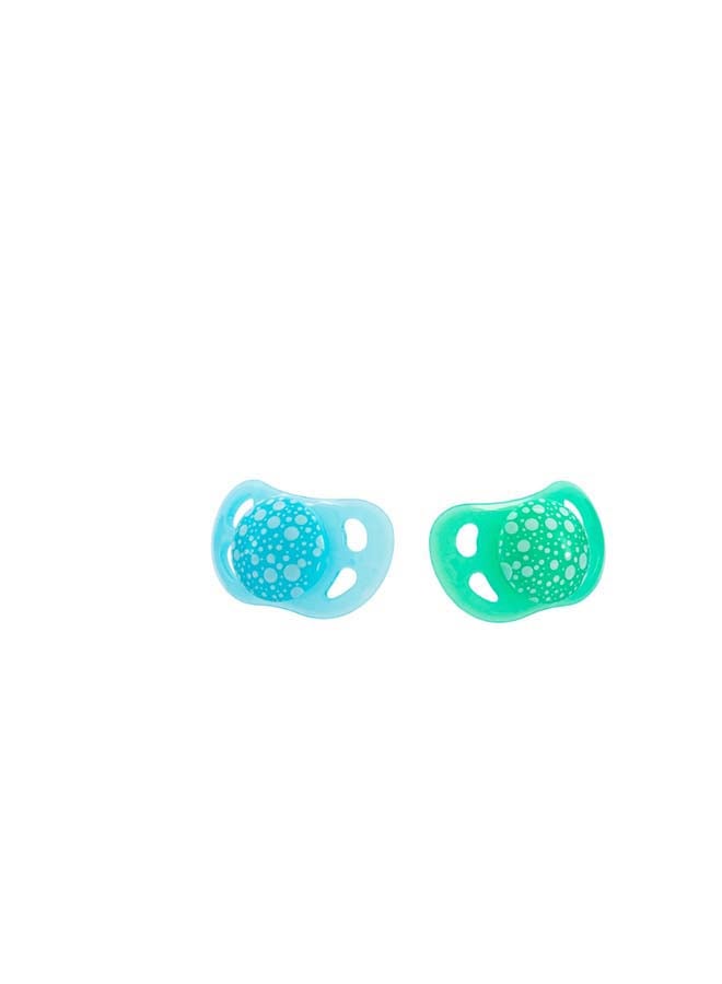 Twistshake 2x Pacifier 0-6m Pastel Blue Green - Image 2