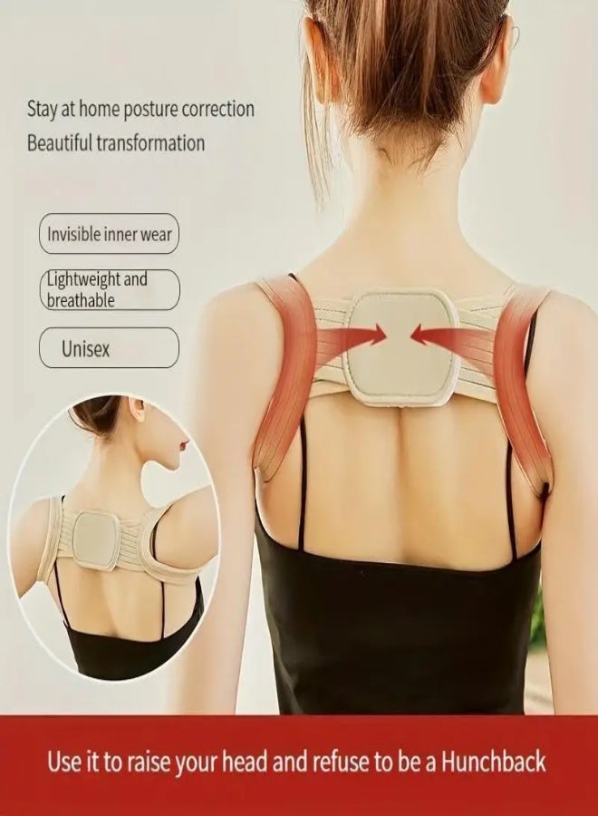 AROAQ Ultimate PosturePerfector Adjustable Back Brace – Breathable Posture Corrector for Men & Women, Hunchback Relief, Ergonomic Support Belt for Fitness & Daily Use - Image 1