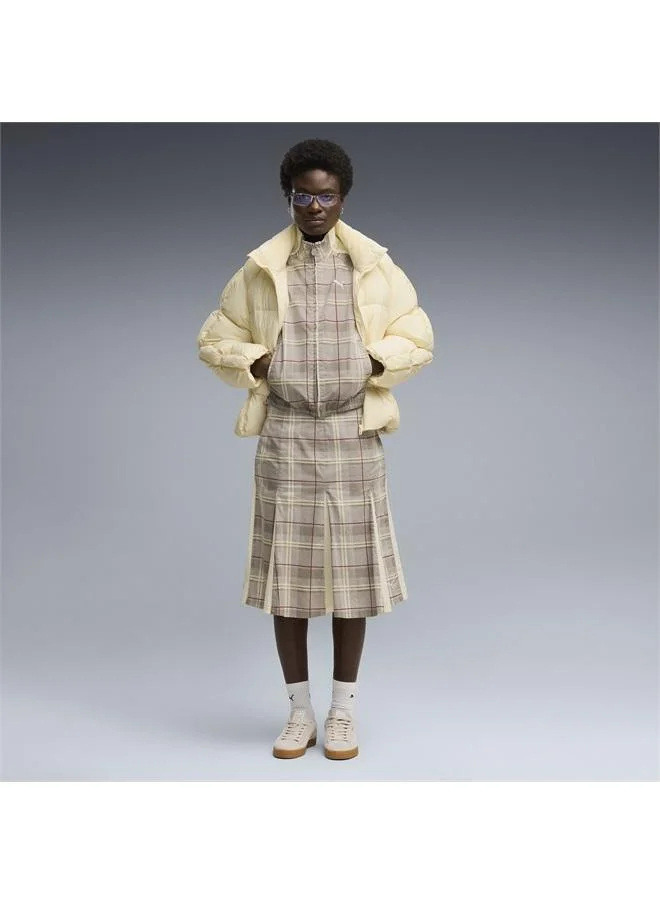 Puma T7 Pleated Tartan Midi Skirt Women