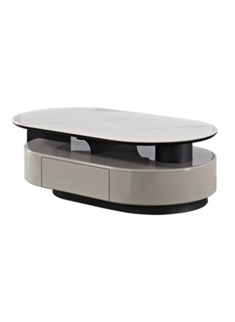 Neo Front Modern Microcrystalline Marble Coffee Table with Pine Wood Drawers  DB-CJ2280 130 * 70 * 40 cm