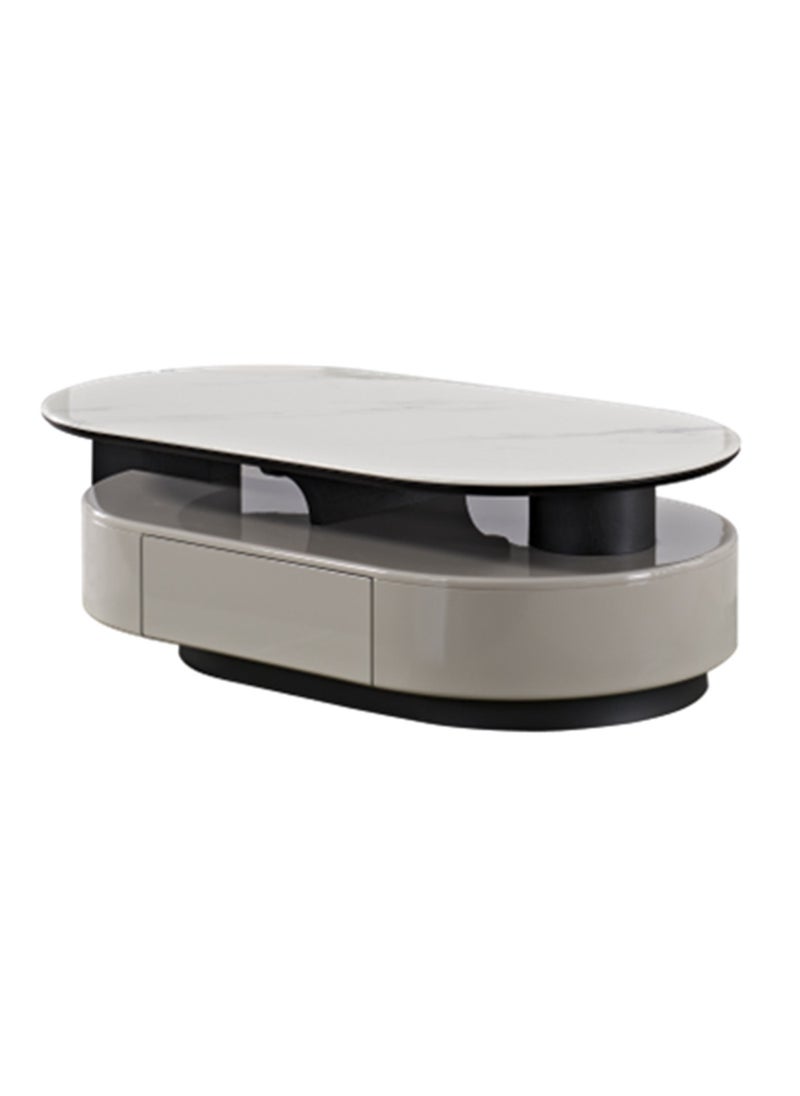 Neo Front Neo Front Modern Microcrystalline Marble Coffee Table with Pine Wood Drawers  DB-CJ2280 130 * 70 * 40 cm 