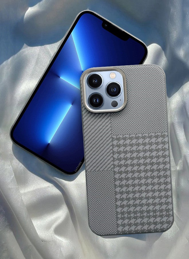 CATANES [for iPhone 13 Pro Max] Case Cover 2024 New Pattern Aramid Carbon Fiber Phone Case Slim & Light Design - Image 1