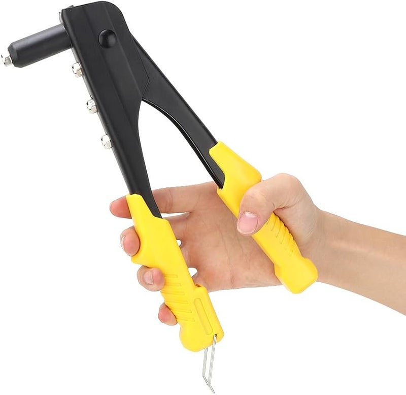 مسدس برشام احترافي ثقيل مقاس 10 بوصة من فولاذ الكروم فاناديوم بتصميم أنف رفيع من 2.4 مم إلى 4.8 مم - Image 5