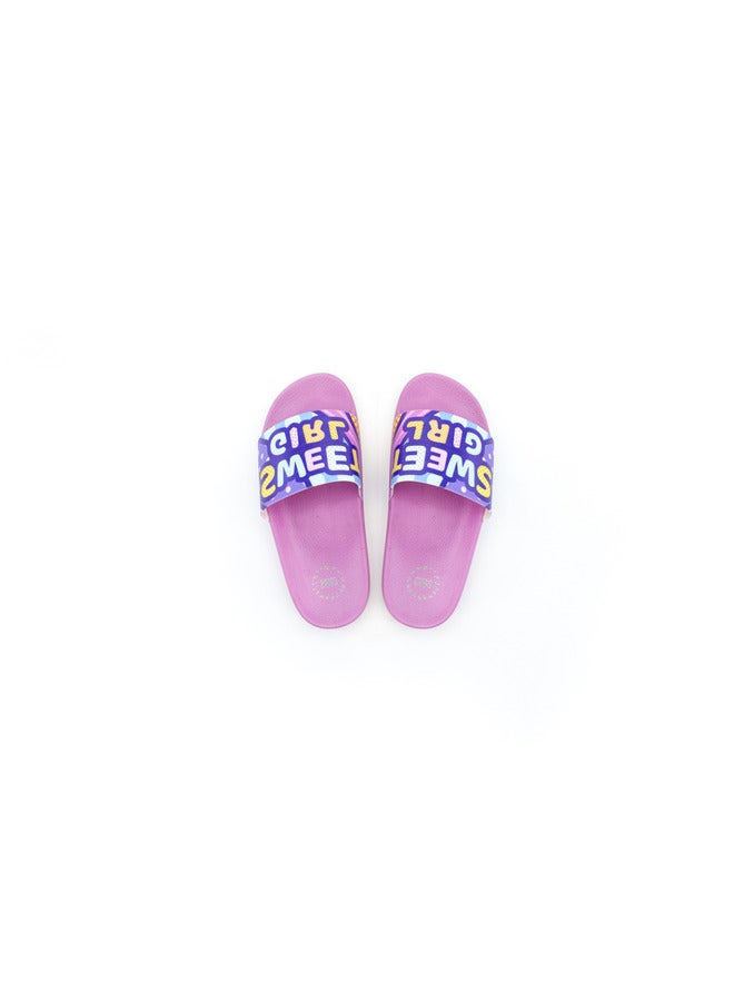 CUBS Sweet Girl Print Everyday Wear Eco-Friendly Pvc Slides For Girls Lightweight Easy To Wash And Anti-Slip Soles - Image 4